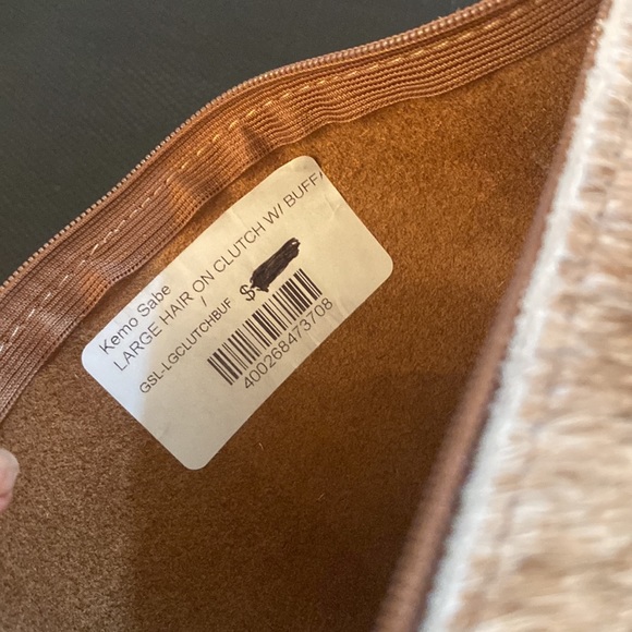 Kemo Sabe genuine Buffalo hide - large clutch - Picture 3 of 5